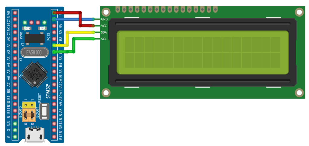 Подключение дисплея LCD1602 через интерфейс I²C к STM32 в CubeIDE ...